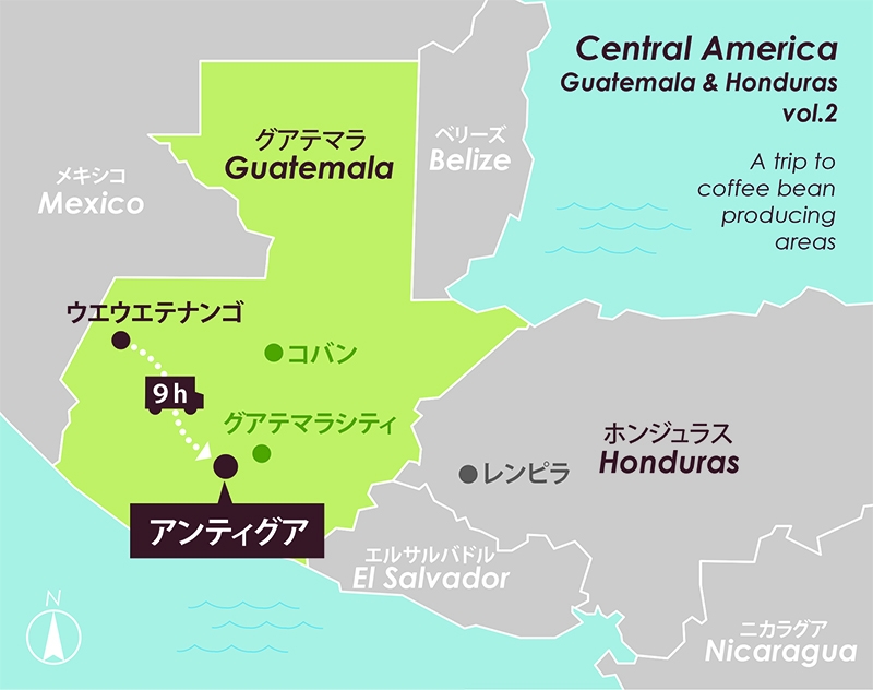 Guatemalaの地図