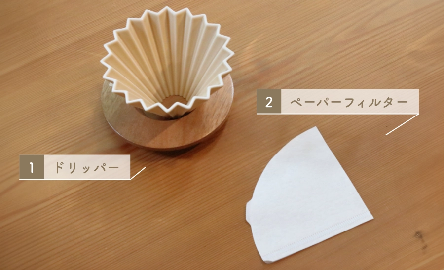 ドリッパーとペーパーフィルター